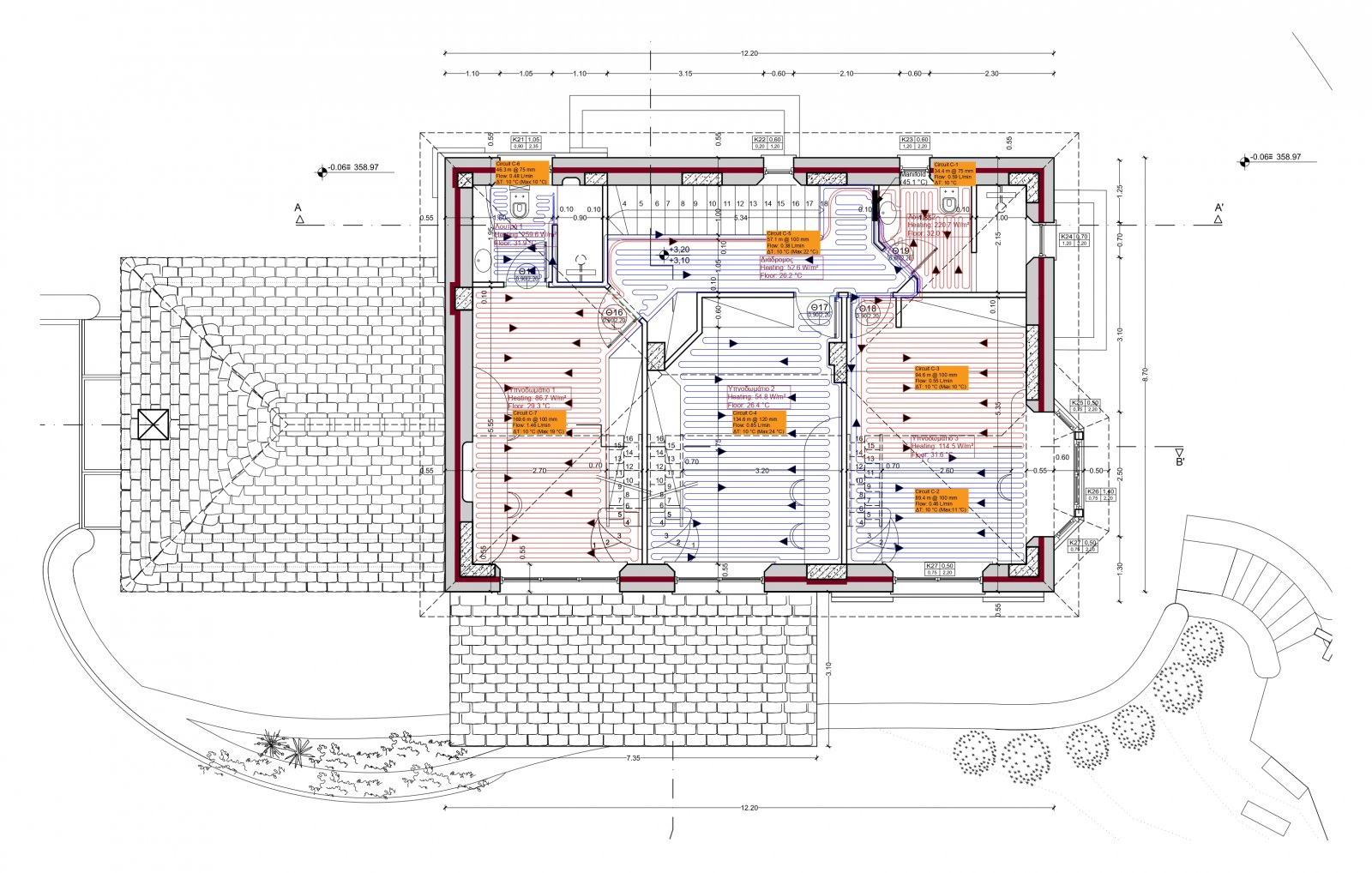 Νέα Διώροφη Μονοκατοικία με Υπόγειο, Ισόγειο Παράσπιτο, Σοφίτες, Κλειστή Θέση Στάθμευσης και Πισίνα